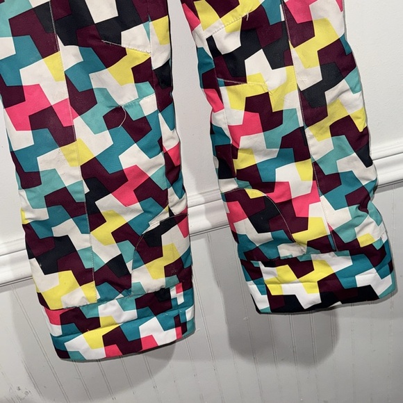 Obermeyer snow pants girl medium 10 12 worn winter ski play - Picture 2 of 7